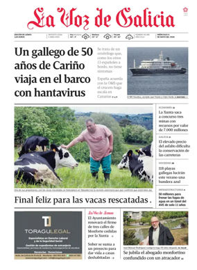 Cover of La Voz de Galicia (Monforte)