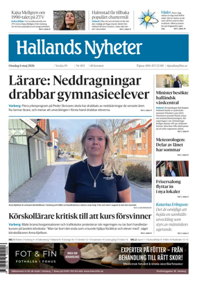 Cover of Hallands Nyheter