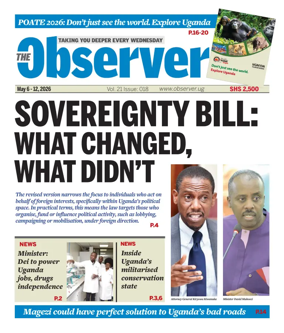 Cover of The Observer (Uganda)