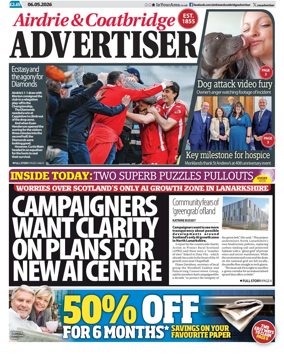 Cover of Airdrie & Coatbridge Advertiser