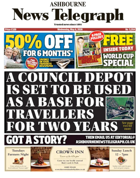 Cover of Ashbourne News Telegraph