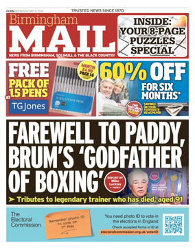 Cover of Birmingham Mail