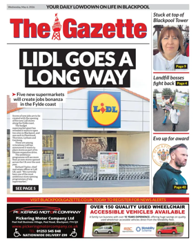 Cover of Blackpool Gazette