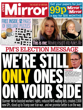 Cover of Daily Mirror