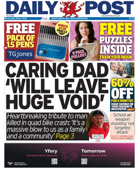 Cover of Daily Post (North Wales)