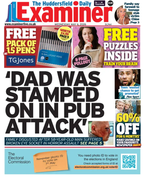 Cover of Huddersfield Daily Examiner