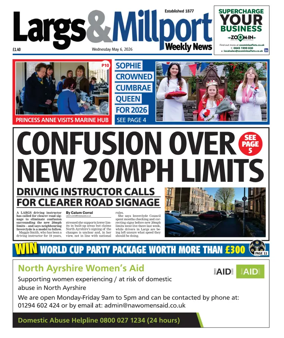 Cover of Largs & Millport Weekly News