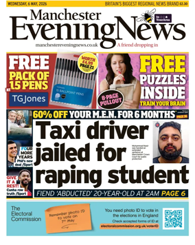 Cover of Manchester Evening News