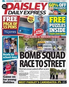 Cover of Paisley Daily Express