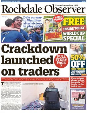 Cover of Rochdale Observer