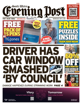 Cover of South Wales Evening Post