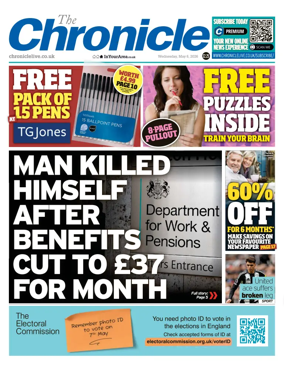 Cover of The Chronicle (South Tyneside and Durham)