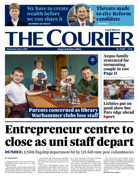 Cover of The Courier & Advertiser (Angus and Dundee)