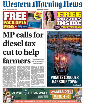 Cover of Western Morning News