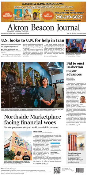 Cover of Akron Beacon Journal