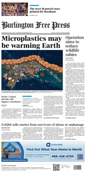 Cover of Burlington Free Press