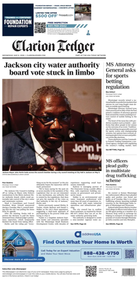 Cover of Clarion Ledger