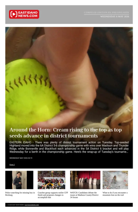 Cover of East Idaho News