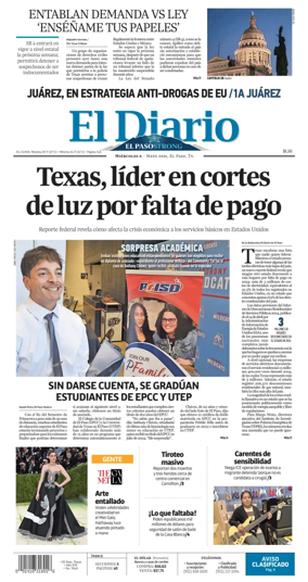 Cover of El Diario de El Paso