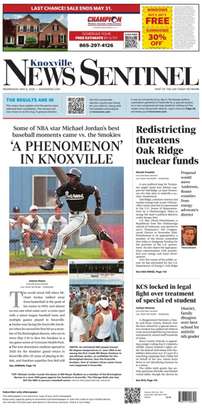 Cover of Knoxville News Sentinel