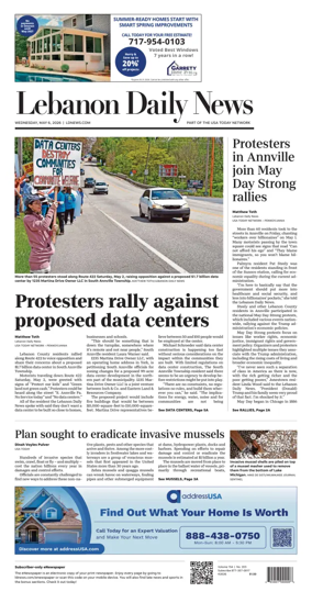 Cover of Lebanon Daily News