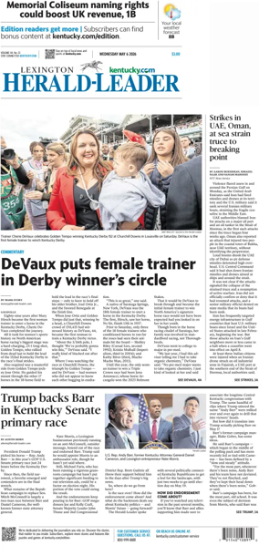 Cover of Lexington Herald-Leader
