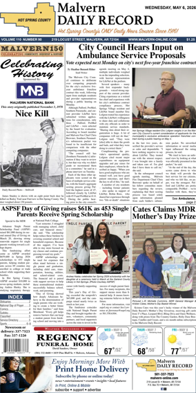 Cover of Malvern Daily Record
