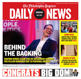 Cover of Philadelphia Daily News