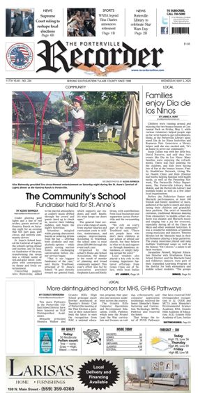 Cover of Porterville Recorder