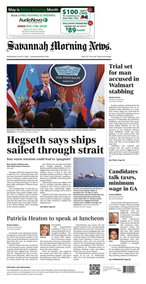 Cover of Savannah Morning News