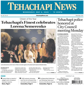Cover of Tehachapi News