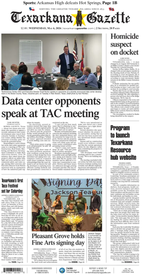 Cover of Texarkana Gazette