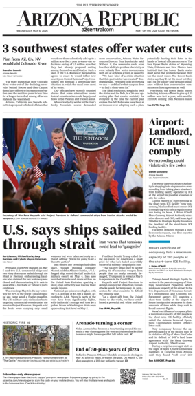 Cover of The Arizona Republic