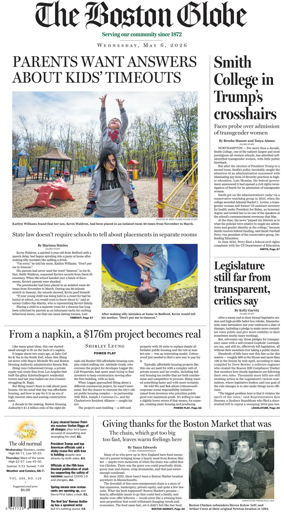 Cover of The Boston Globe