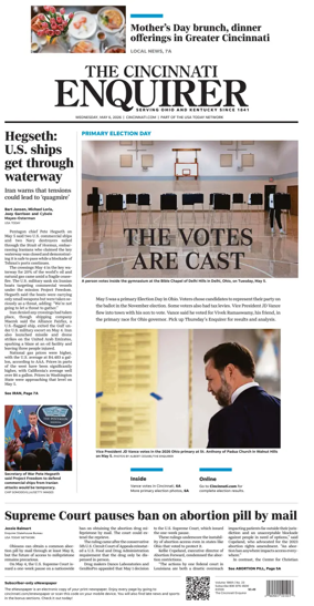 Cover of The Cincinnati Enquirer