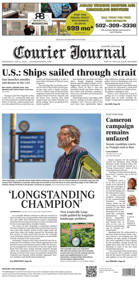 Cover of The Courier-Journal (Louisville)