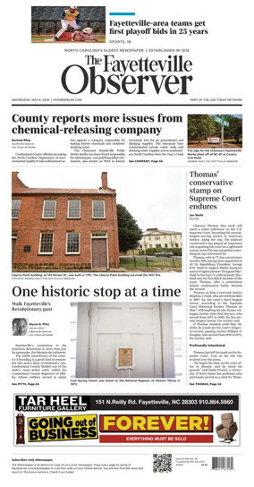 Cover of The Fayetteville Observer