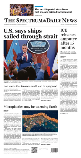 Cover of The Spectrum & Daily News