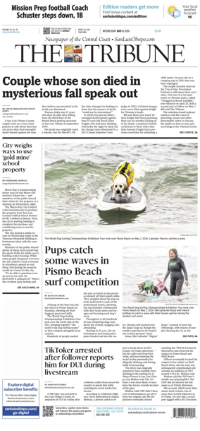 Cover of The Tribune (SLO)