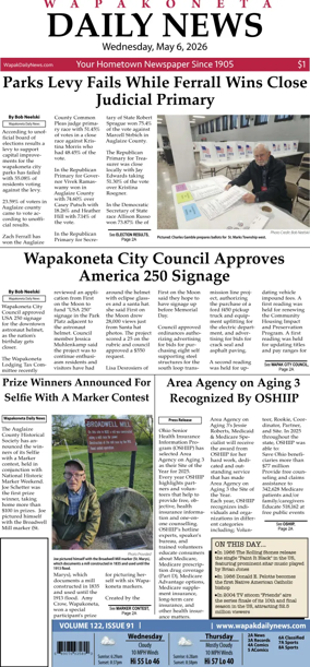 Cover of Wapakoneta Daily News