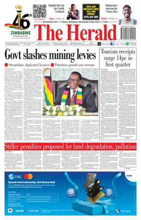 Cover of The Herald (Zimbabwe)