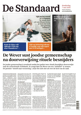 Cover of De Standaard