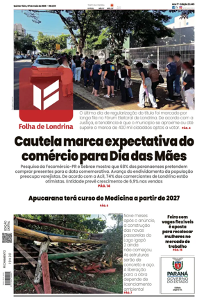 Cover of Folha de Londrina