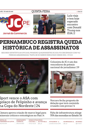 Cover of Jornal do Commercio
