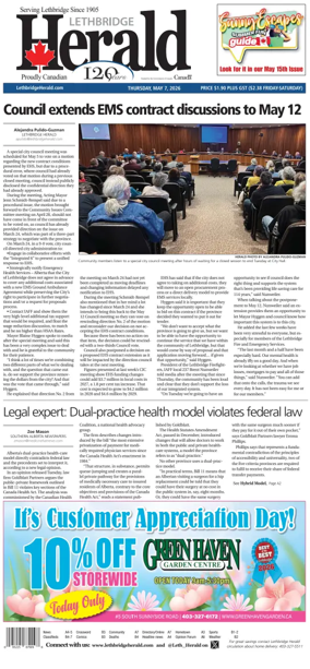 Cover of Lethbridge Herald