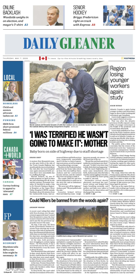 Cover of The Daily Gleaner