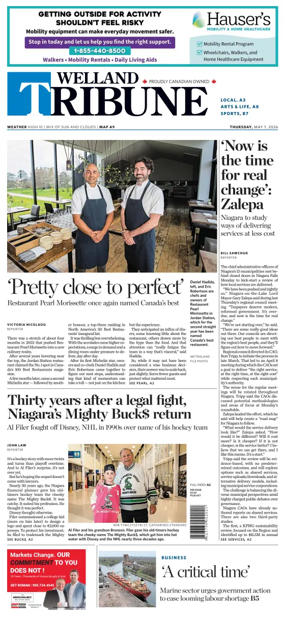 Cover of The Welland Tribune