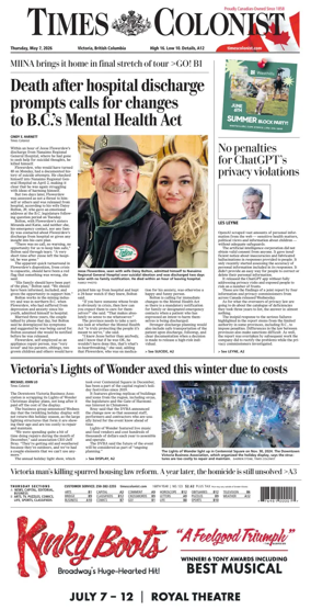 Cover of Times Colonist