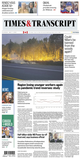 Cover of Times & Transcript