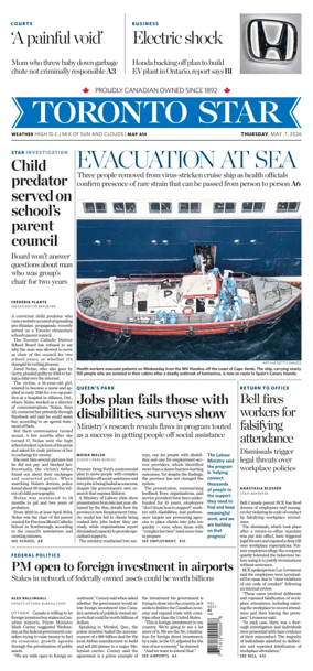 Cover of Toronto Star